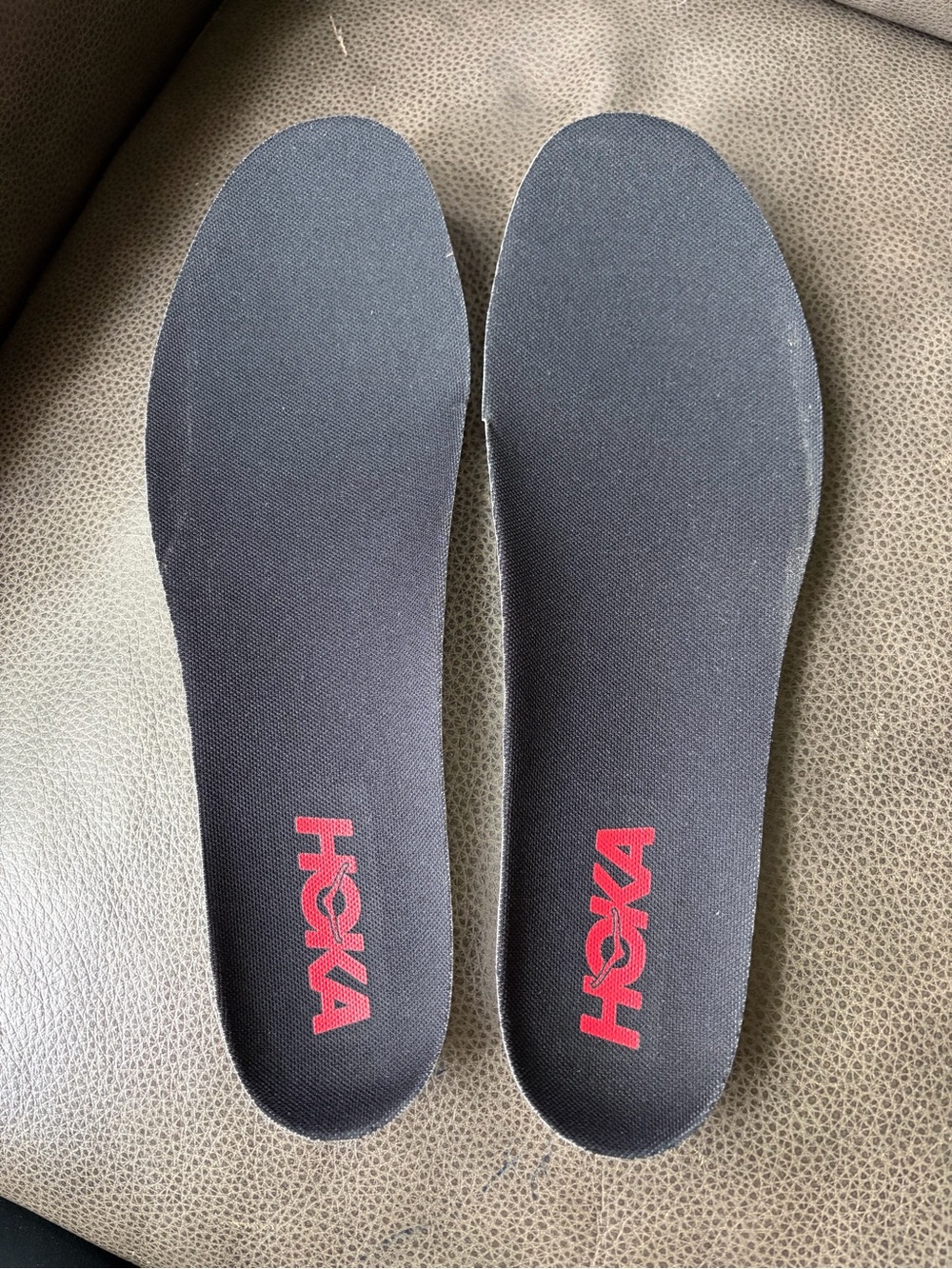 BRAND NEW Hoka Black Insoles with Red HOKA Logoo